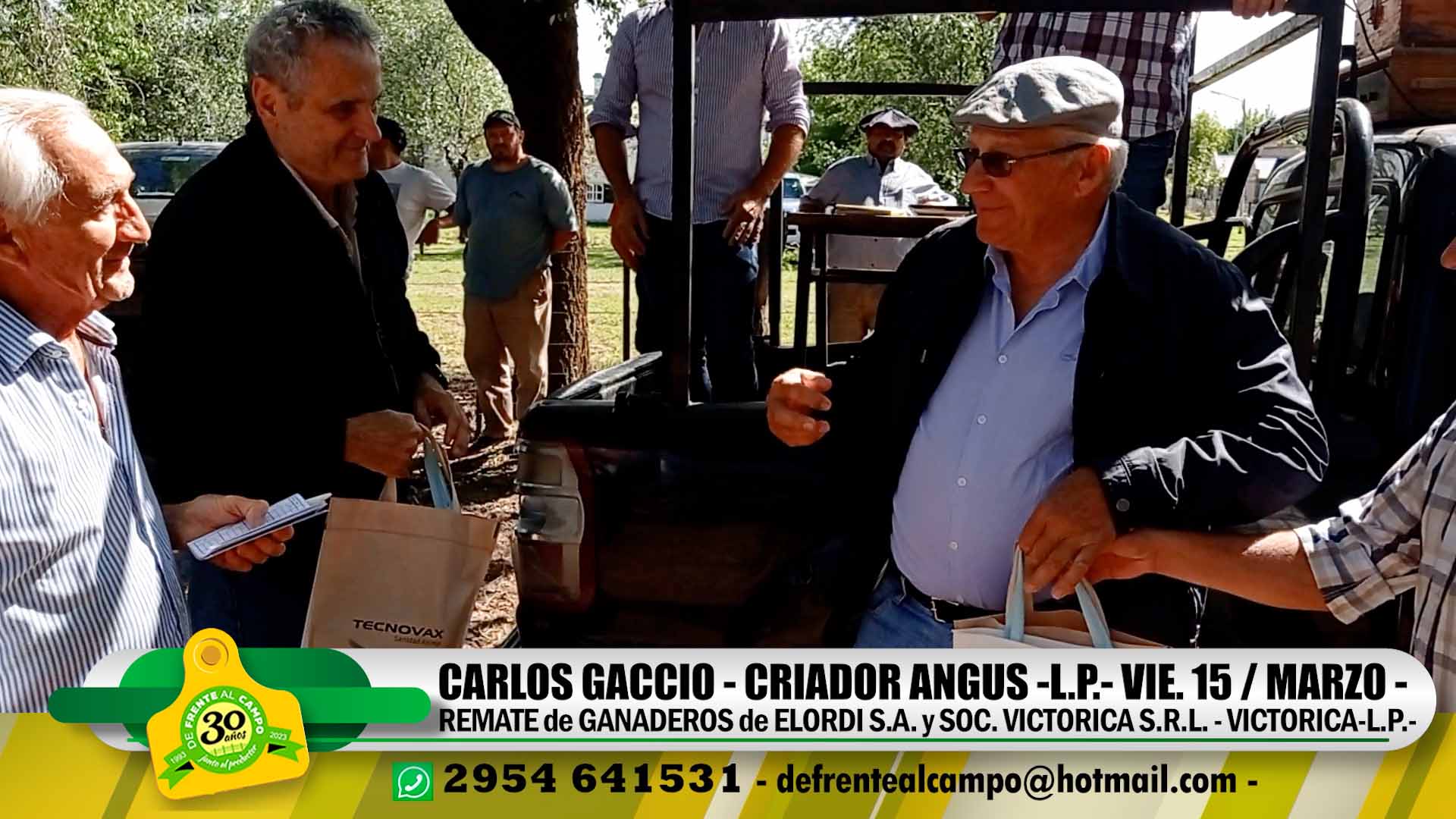 Angus: Consignataria Elordi recibió distinción por parte de Carlos Gaccio
