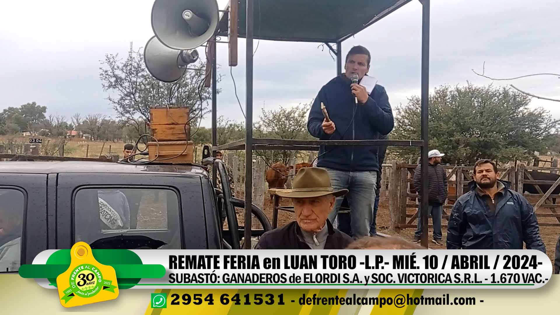 Remate Feria de Ganaderos de Elordi S.A. y Sociedad Victorica S.R.L. – Luan Toro -L.P.- | 10-04-2024