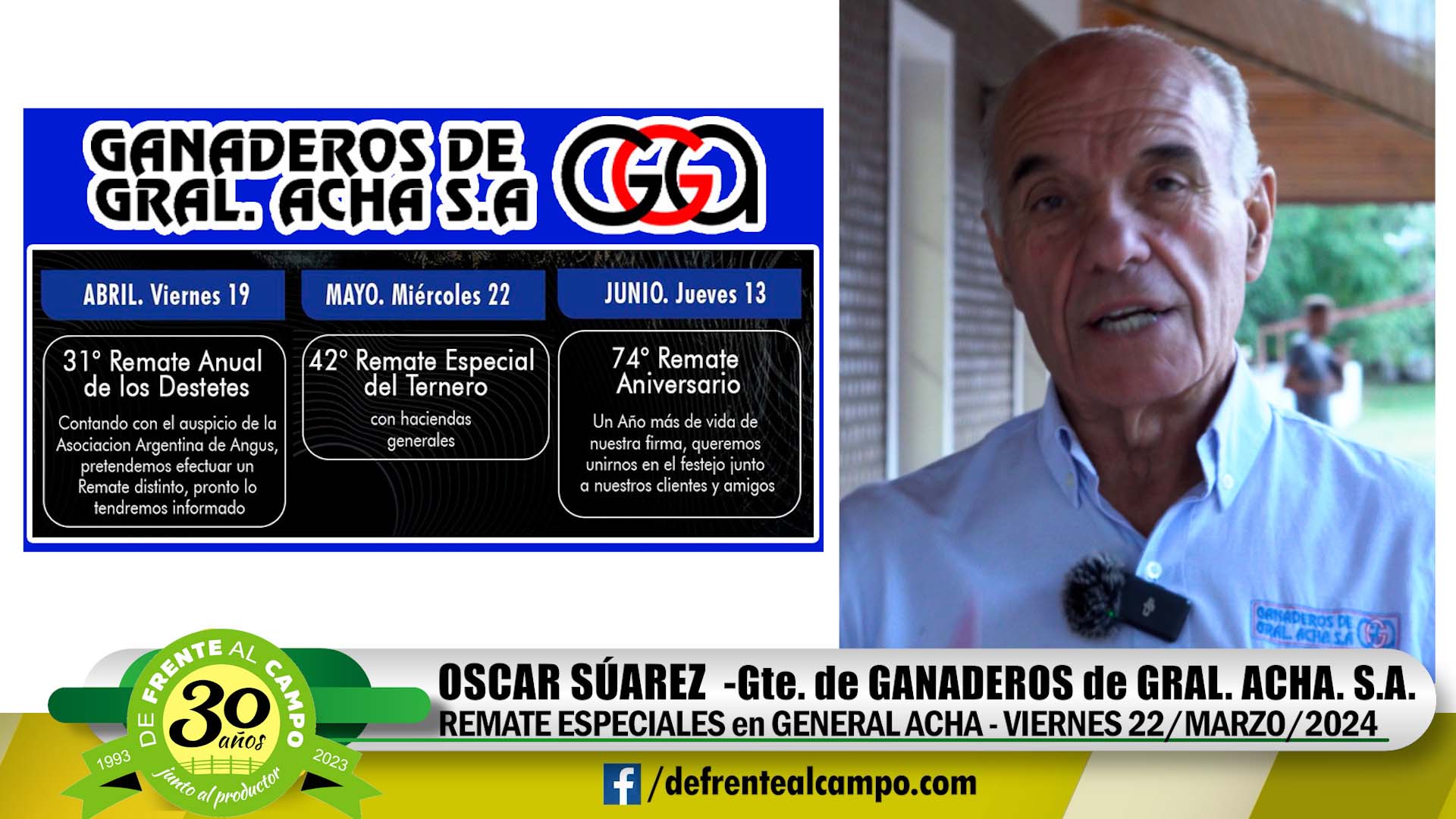Entrevista: Oscar Suarez – Gerente de Ganaderos de General Acha S.A.