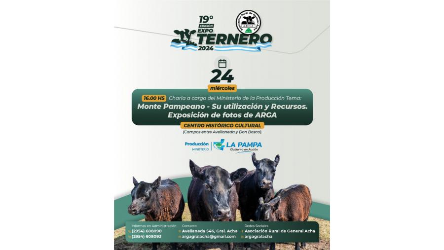 Producción participará de la Expo Ternero de General Acha