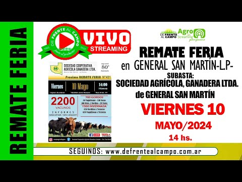 Remate de Soc. Coop. de General San Martín | General San Martín | 10-05-2024