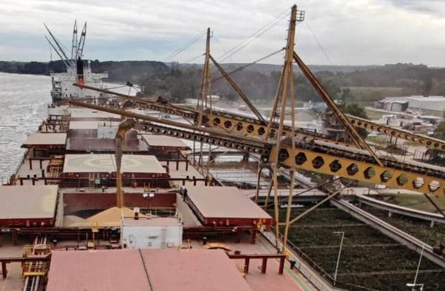 Certificación de más de 40 mil toneladas de granos de soja a granel con destino a China