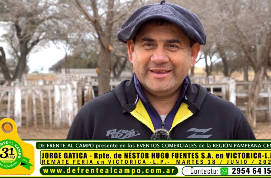 Entrevista con Jorge Gatica de Rpte. de Néstor Hugo Fuentes S.A. en el remate de Victorica