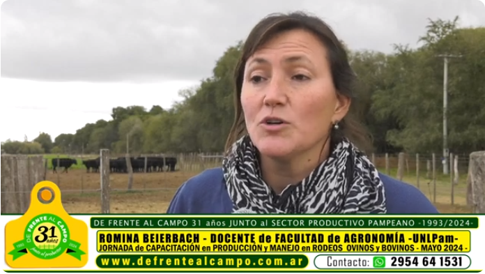 Entrevista: Romina Beierbach en el marco de la Jornada sobre Ovinos y Bovinos