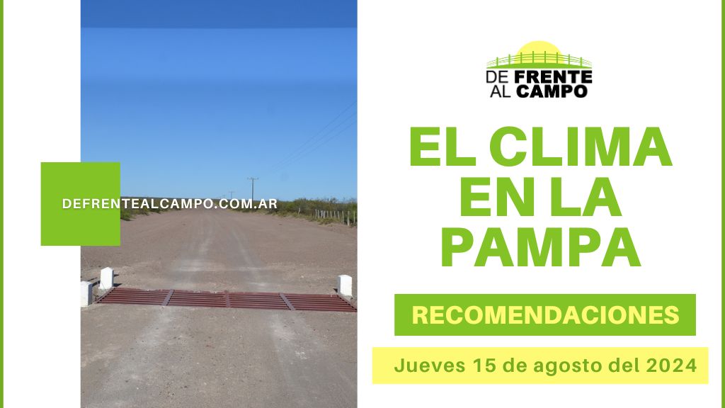 Clima y recomendaciones en La Pampa: Jueves Fresco y Soleado con Vientos Moderados