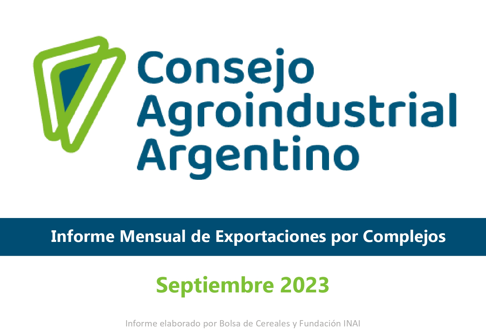 CAA : Informe Mensual de Exportaciones por Complejos, Setiembre 2023