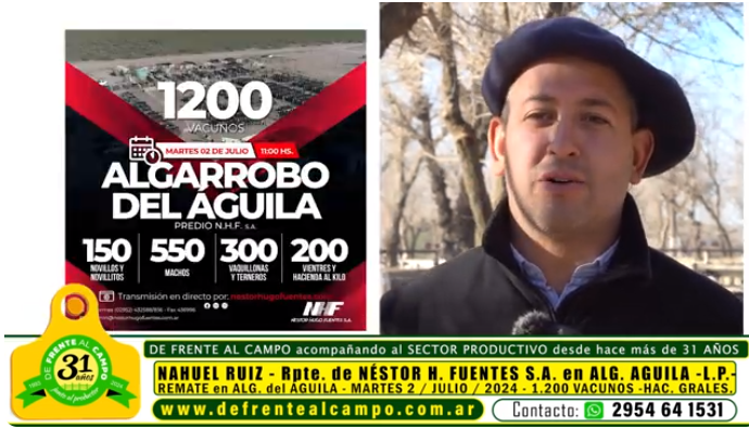 Entrevista a Nahuel Ruiz, representante de Néstor Hugo Fuentes S.A., en Algarrobo del Águila