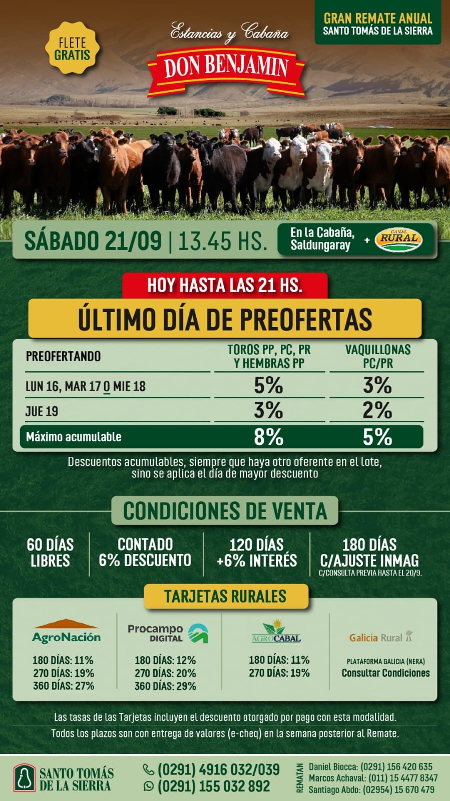 Don Benjamín | Santo Tomás de la Sierra | Próximo Remate Feria el Sábado 21 de septiembre 2024