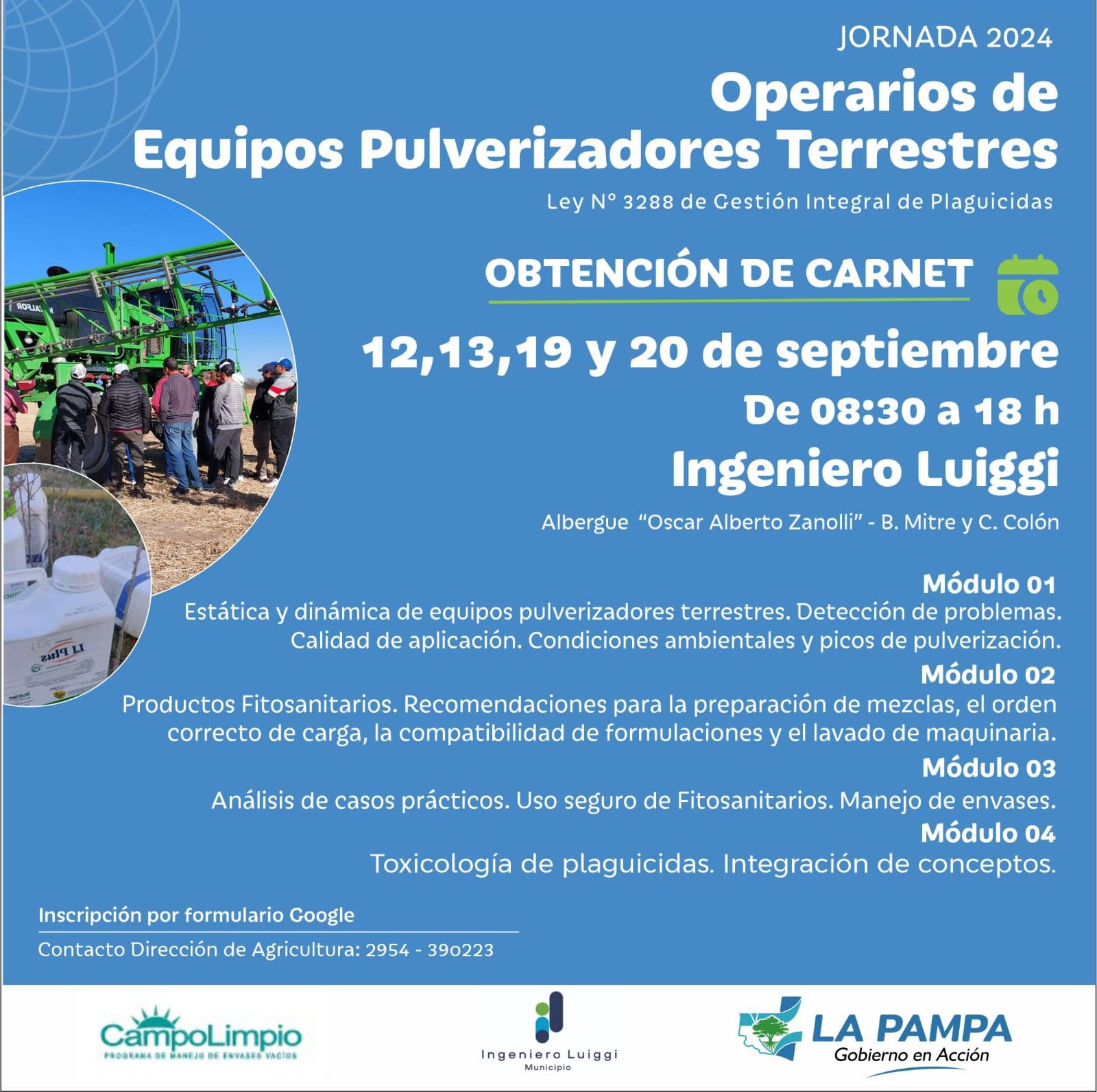 Capacitación para Operarios de Pulverizadores Terrestres