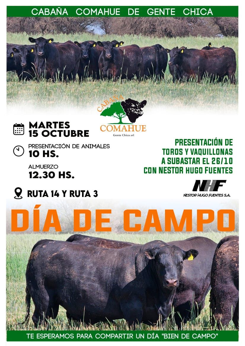Néstor Hugo Fuentes S.A. | Visita a Campo – Cabaña Comahue | Martes 15 de octubre del 2024