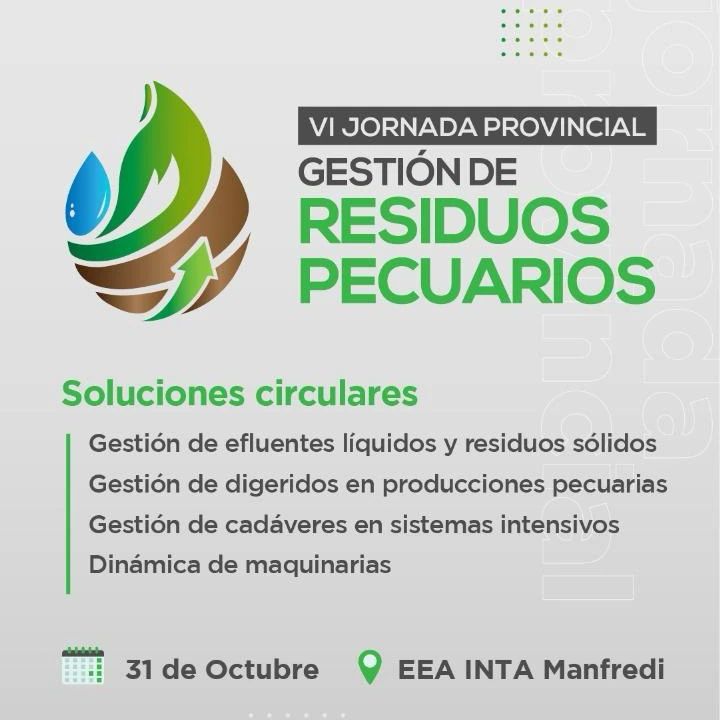 VI Jornada Provincial de Gestión de Residuos Pecuarios en INTA Manfredi