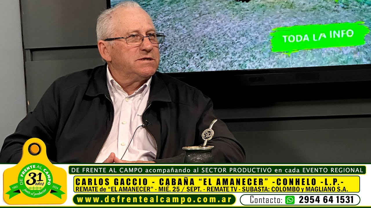 Entrevista: Carlos Gaccio anticipa el remate anual de Cabaña El Amanecer