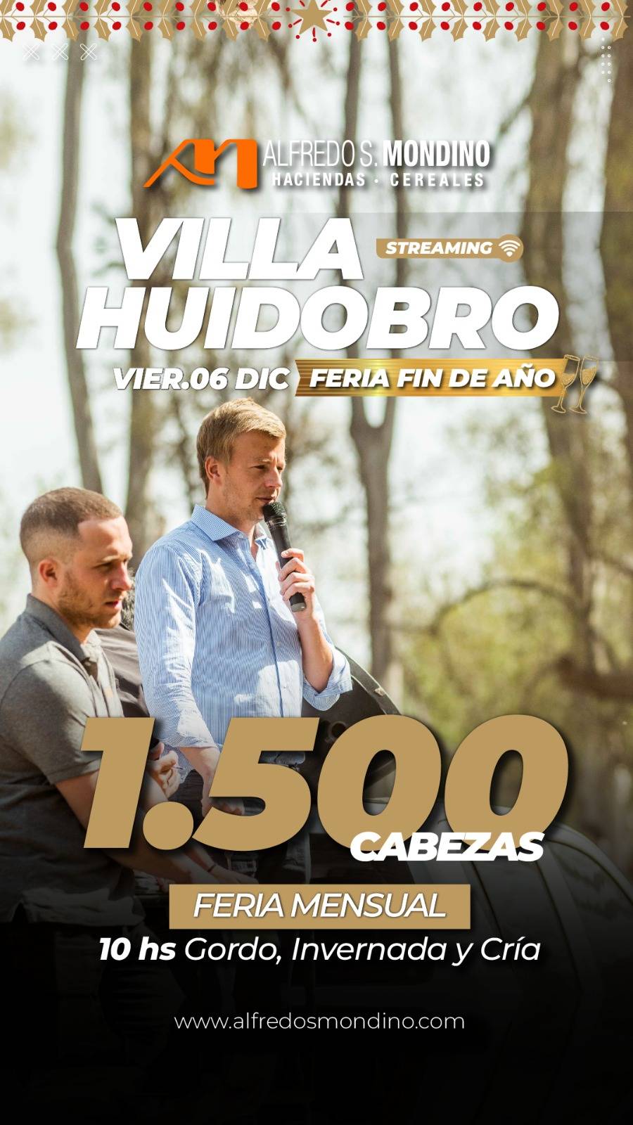 Alfredo S. Mondino | Villa Huidobro | Próximo Remate Feria el viernes 06 de diciembre de 2024