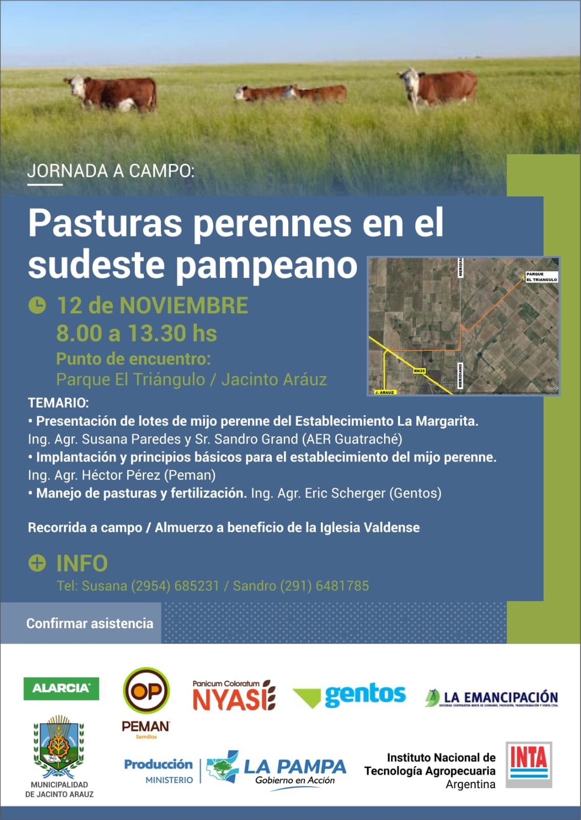 Jornada a Campo sobre Pasturas Perennes en el Sudeste Pampeano