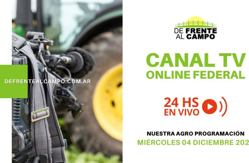 Programación Agropecuaria Diaria | Canal TV Online Federal | Miércoles 04 / Diciembre / 2024