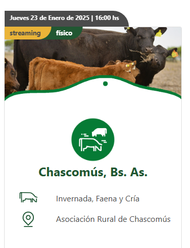 Colombo y Magliano S.A | Chascomús, Buenos Aires | Próximo Remate Feria el Jueves 23 de Enero de 2025