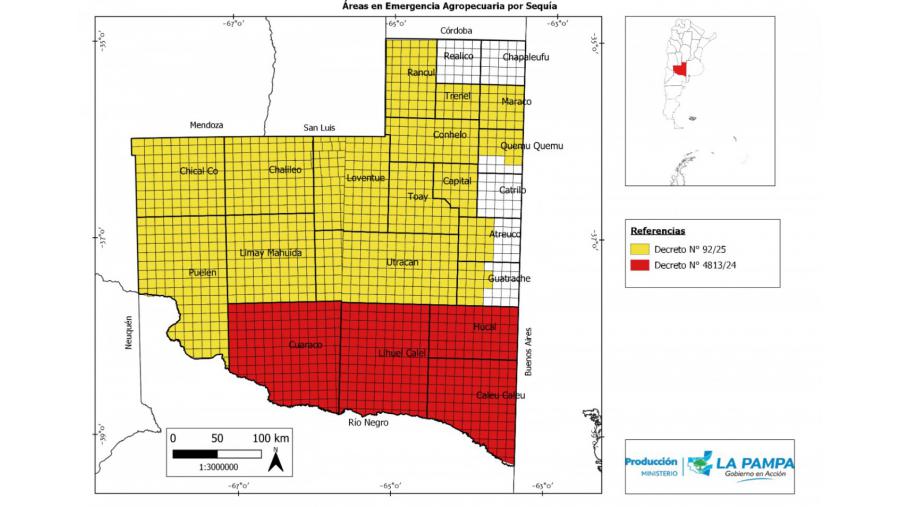 Nuevas zonas en emergencia agropecuaria en La Pampa: la sequía afecta 12 millones de hectáreas