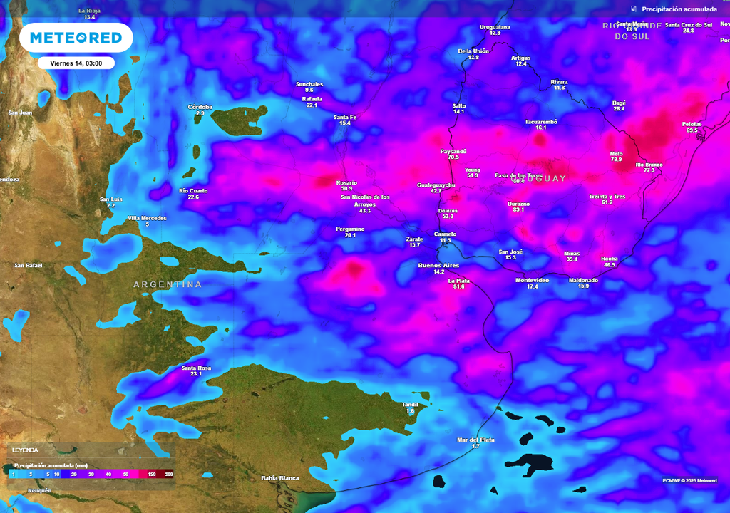 Tormentas y lluvias intensas aliviarán la ola de calor en la región central de Argentina esta semana