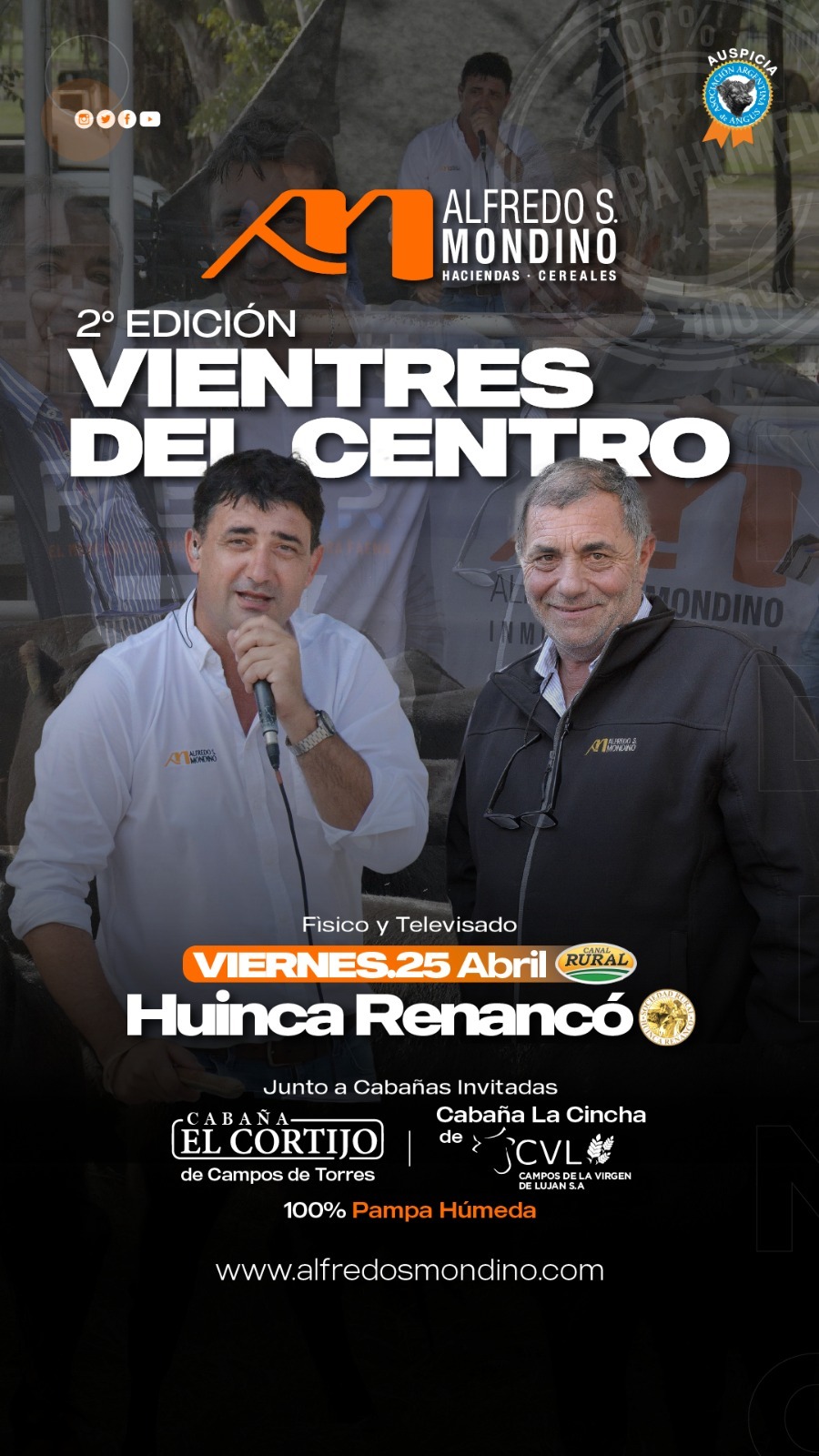 Alfredo S. Mondino | Huinca Renancó | Próximo Remate Feria el viernes 25 de abril de 2025