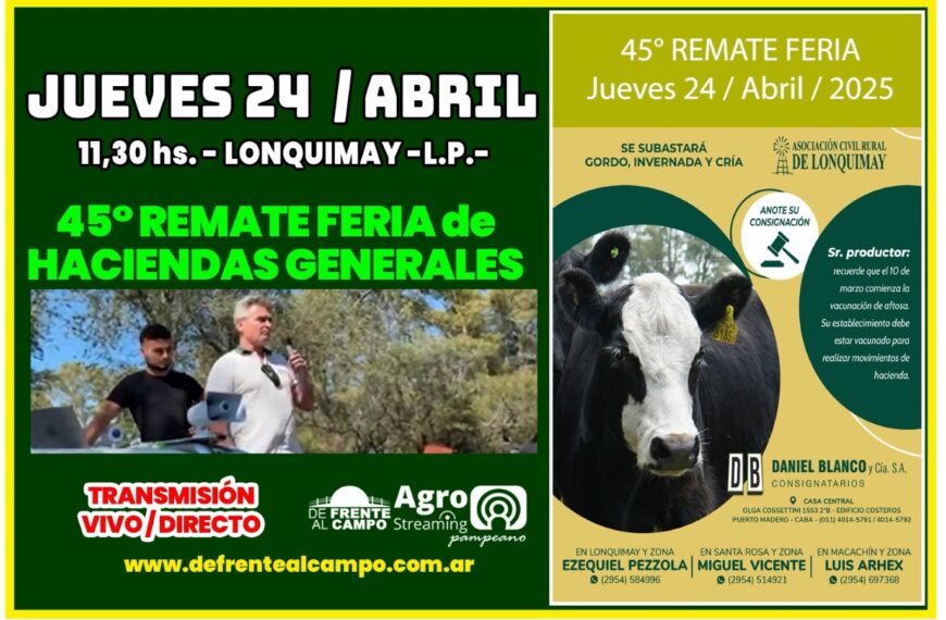 Daniel Blanco y Cía S.A. | Lonquimay | Próximo Remate Feria el Jueves 24 de abril de 2025
