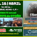 Ganadera Pampeana S.R.L. | General Acha, La Pampa | Próximo Remate Feria el miércoles 16 de abril de 2025