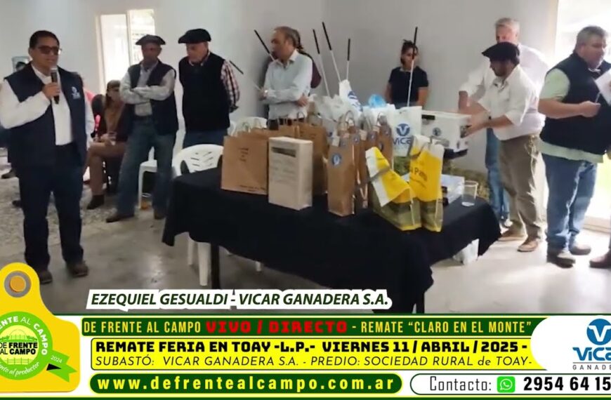 Gesualdi: Más de 2.100 animales en Toay y un impulso clave a la ganadería pampeana