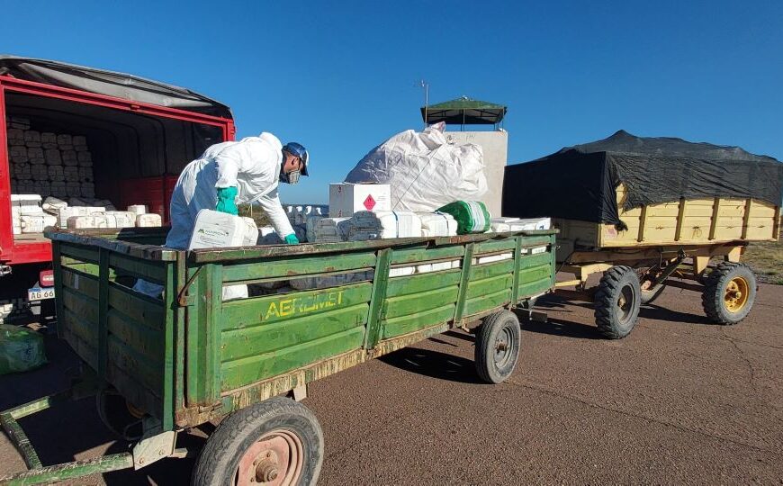Campaña en 25 de Mayo y Casa de Piedra recolectó 942 envases vacíos de fitosanitarios