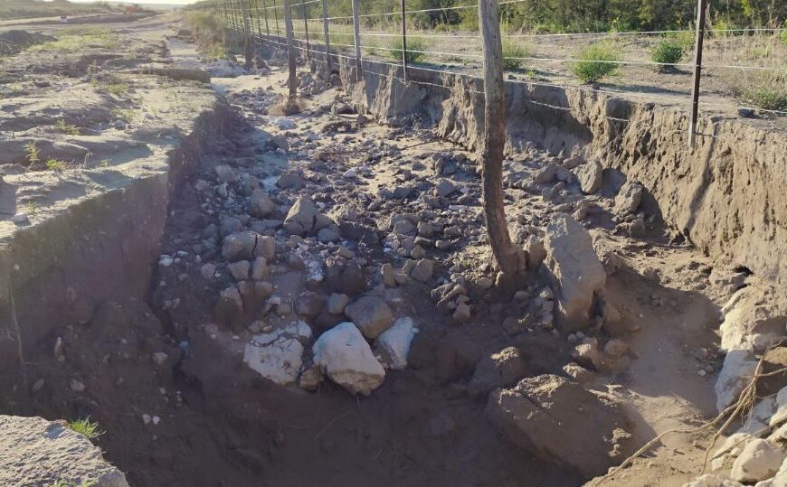 Cuchillo Có: autoridades provinciales supervisaron los trabajos tras la catástrofe climática