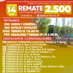Ganadera Pampeana SRL | General Acha | Próximo Remate Feria el miércoles 14 de mayo de 2025