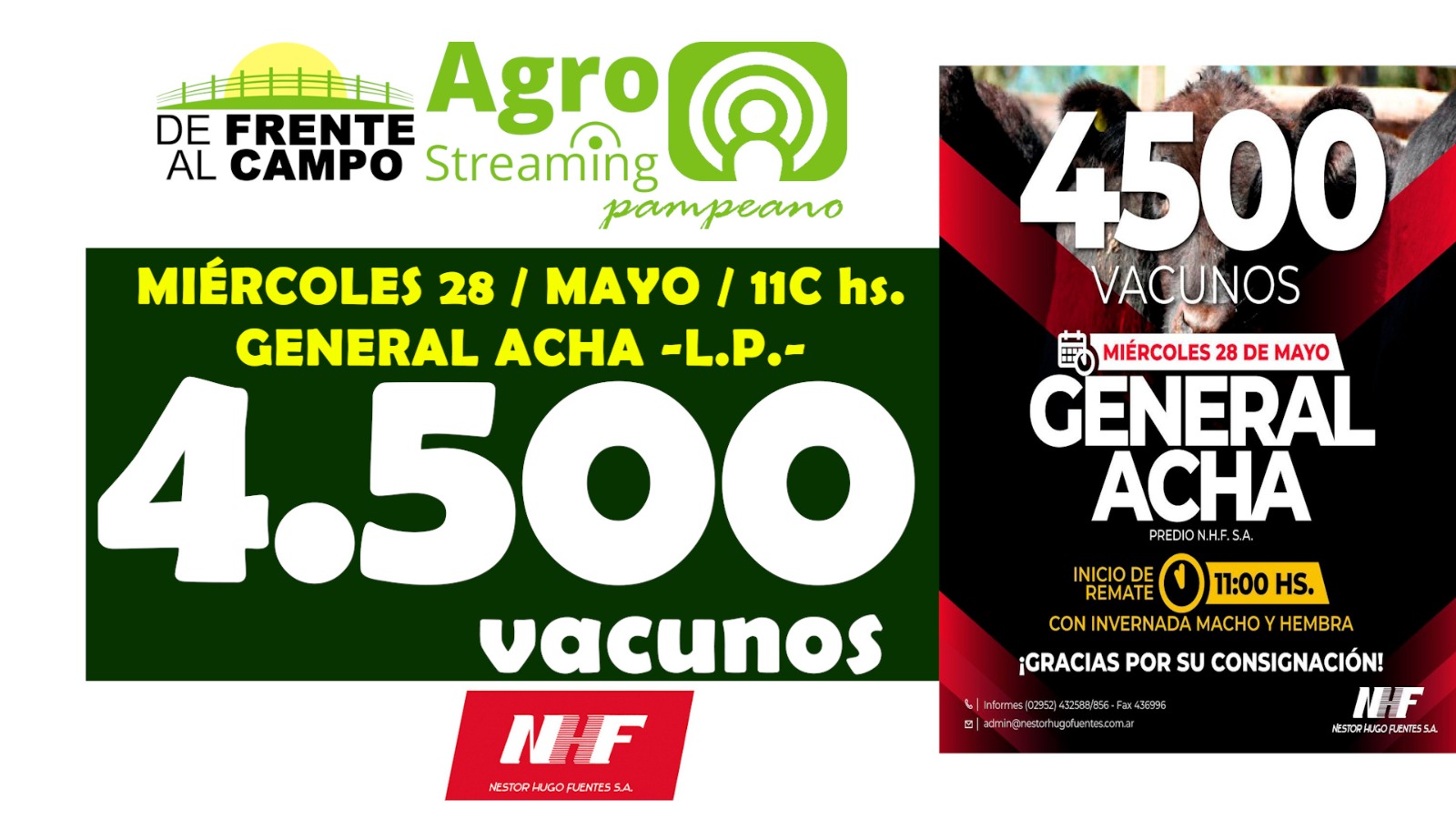 Néstor Hugo Fuentes S.A. | General Acha | Próximo Remate Feria el miércoles 28 de mayo de 2025