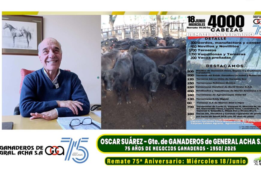 Aniversario: 75 años de Ganaderos de General Acha S.A.