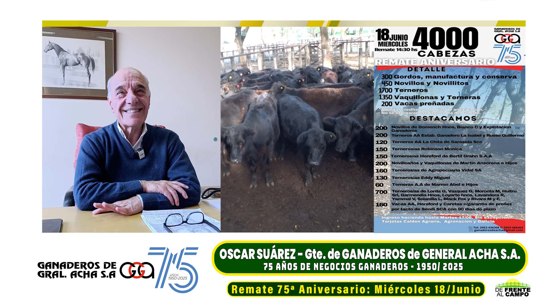 Aniversario: 75 años de Ganaderos de General Acha S.A.