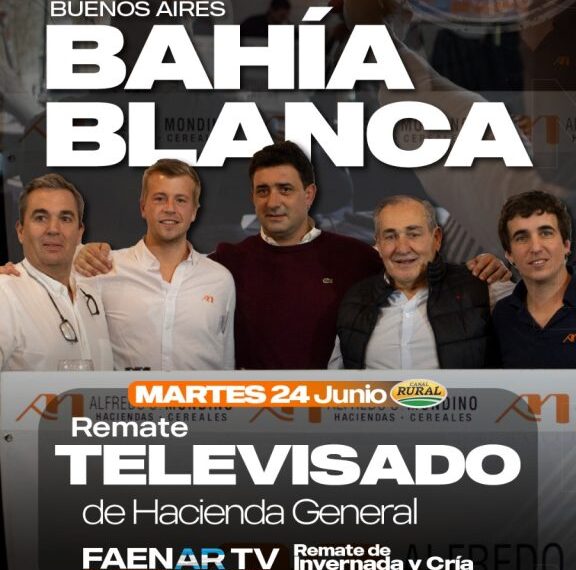 Alfredo S. Mondino | Bahía Blanca | Próximo Remate Feria el martes 24 de junio de 2025