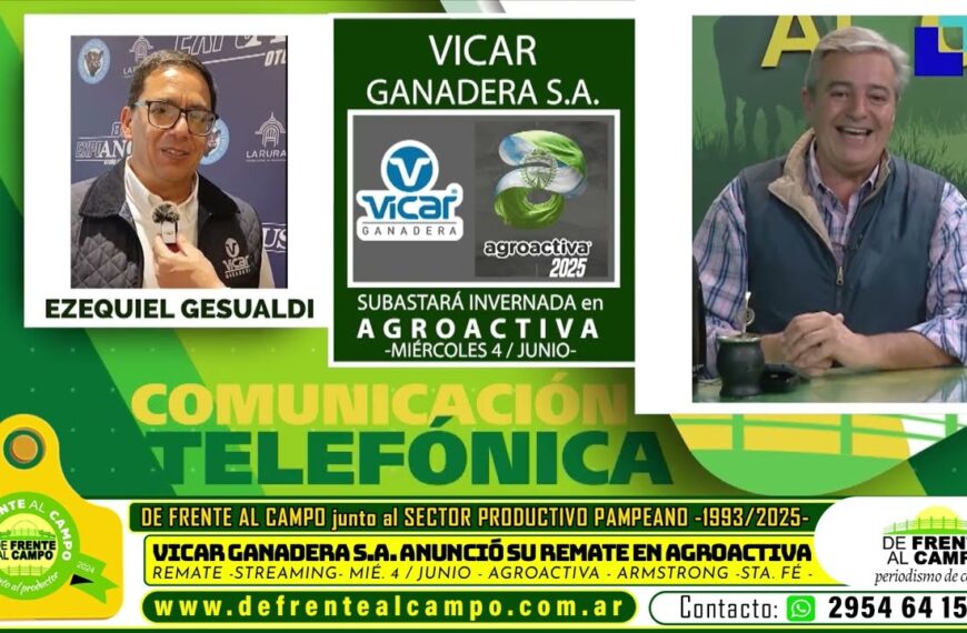 Entrevista: Ezequiel Gesualdi adelantó el Remate Streaming de Vicar Ganadera en Agroactiva 2025