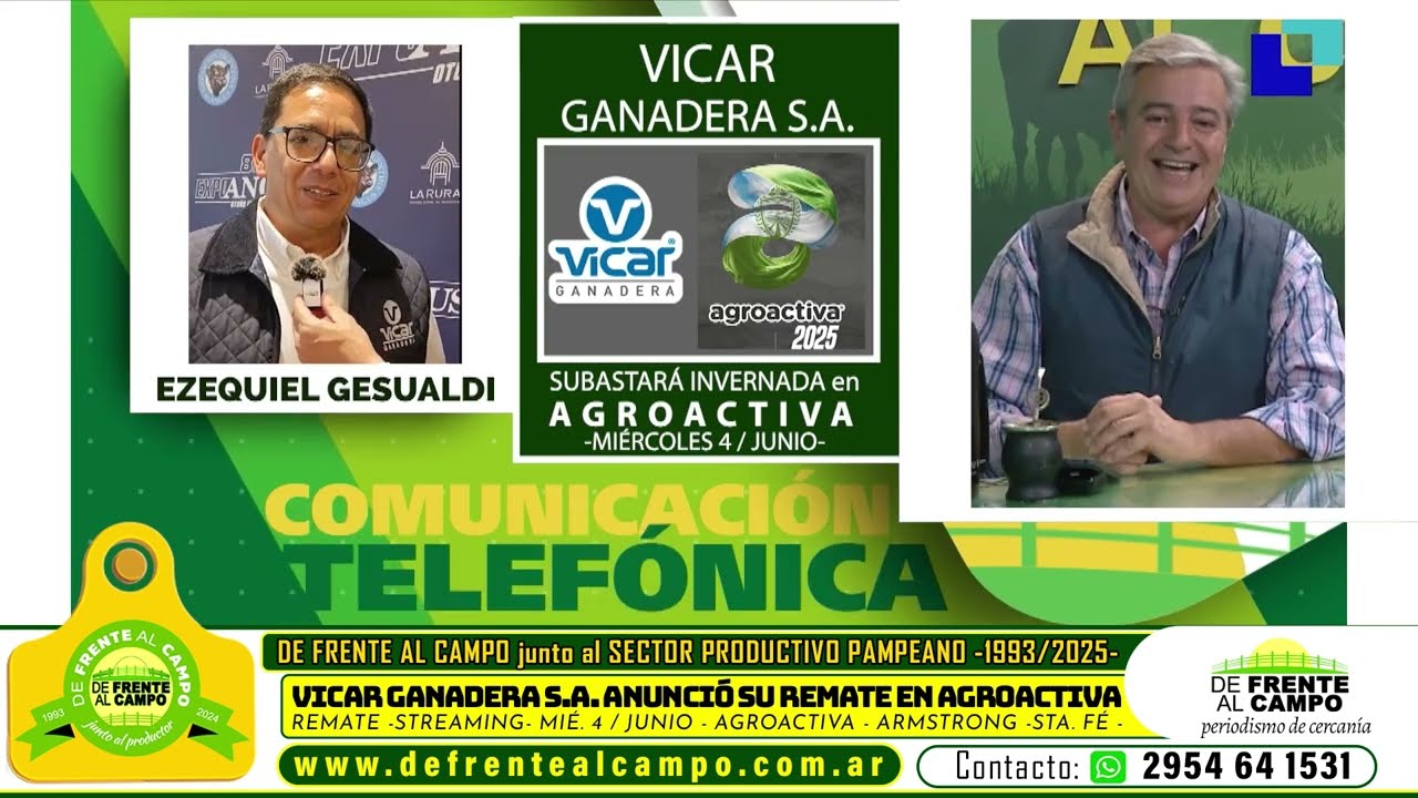 Entrevista: Ezequiel Gesualdi adelantó el Remate Streaming de Vicar Ganadera en Agroactiva 2025
