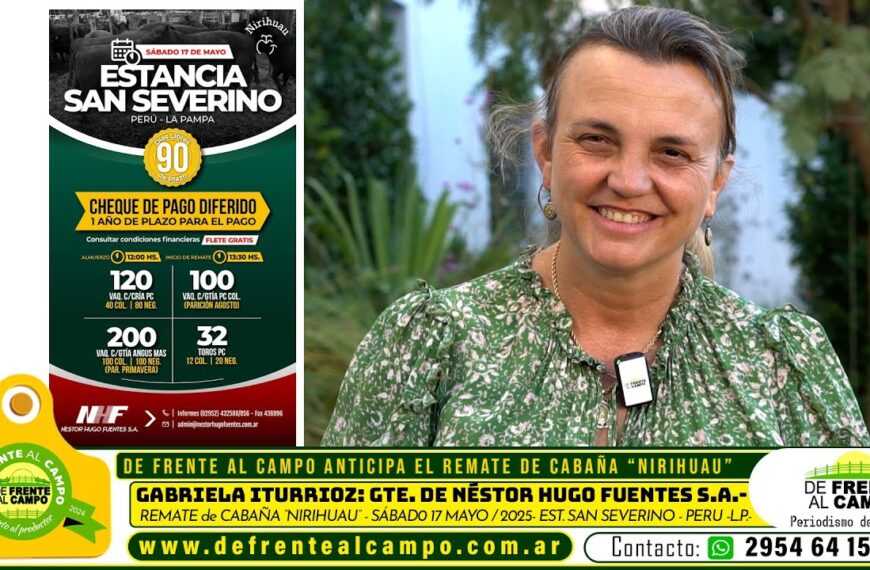 Entrevista: Gabriela Iturrioz y el remate de Cabaña «Nirihuau»: genética Angus con financiación extendida en La Pampa