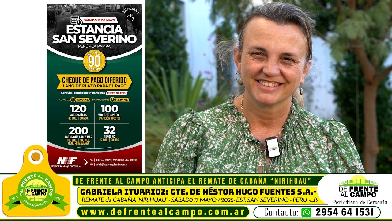 Entrevista: Gabriela Iturrioz y el remate de Cabaña «Nirihuau»: genética Angus con financiación extendida en La Pampa