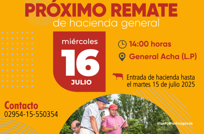 Ganadera Pampeana SRL | General Acha | Próximo Remate Feria el miércoles 16 de julio de 2025