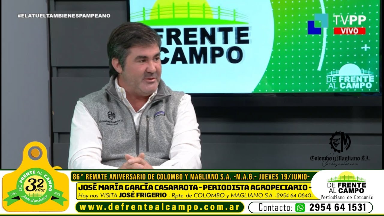 Entrevista: José Frigerio y el 86° remate aniversario de Colombo y Magliano S.A. en Cañuelas