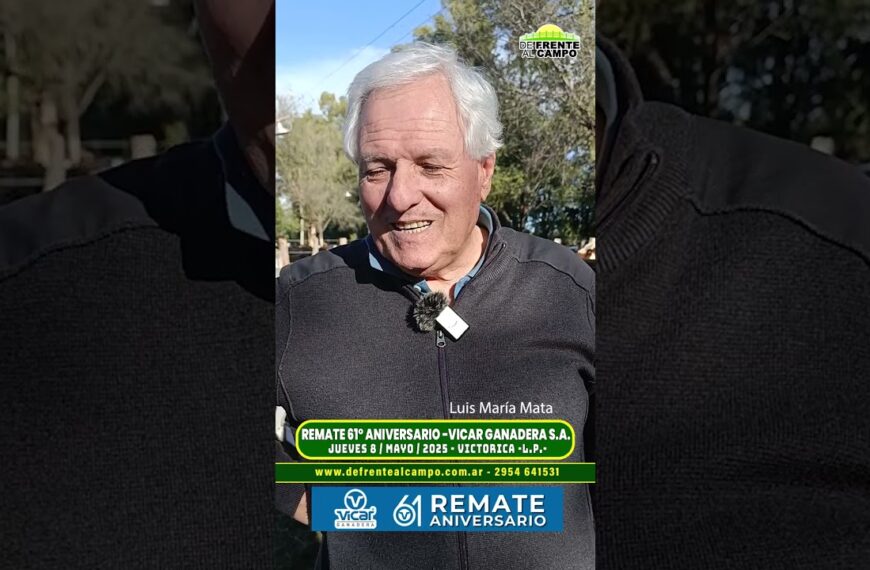 Luis María Mata: 61 años de trayectoria y el legado familiar en Vicar Ganadera S.A.