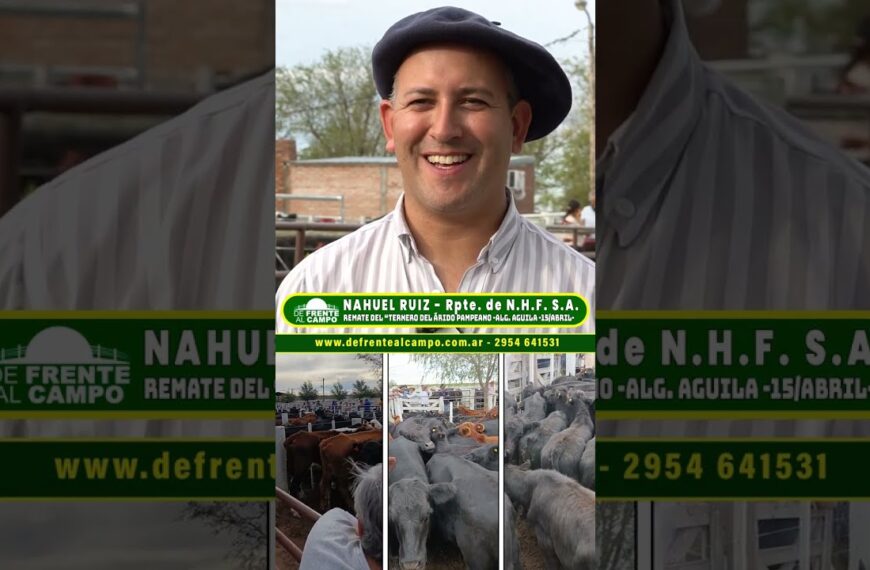 Entrevista: Nahuel Ruiz y el éxito del remate del ternero del Árido Pampeano en Algarrobo del Águila