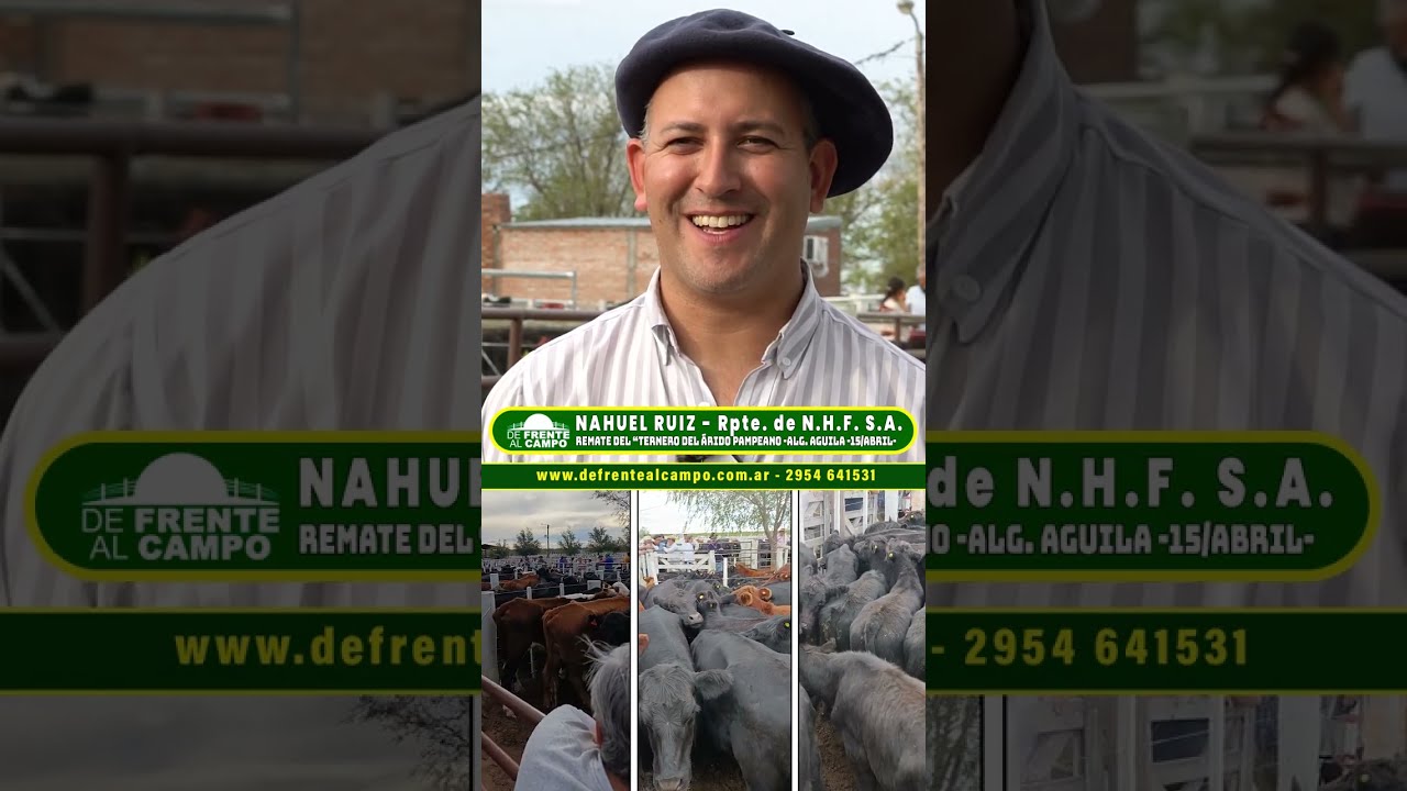 Entrevista: Nahuel Ruiz y el éxito del remate del ternero del Árido Pampeano en Algarrobo del Águila