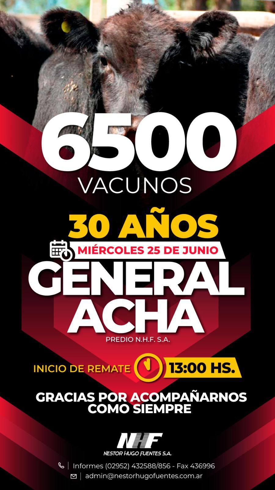 Néstor Hugo Fuentes S.A. | General Acha | Próximo Remate Feria el miércoles 25 de junio de 2025