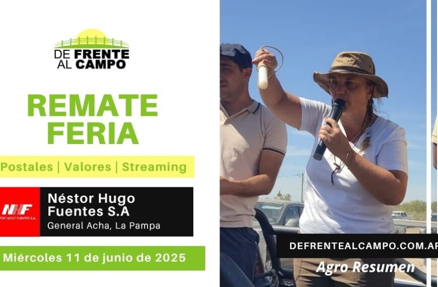 Remate Feria de Néstor Hugo Fuentes S.A. | General Acha | Miércoles 11/06/2025