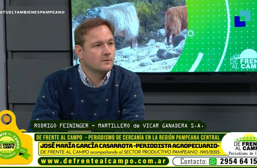 Entrevista: Rodrigo Feininger: la dinámica de los remates de Vicar Ganadera S.A. en La Pampa y el desafío de Palermo