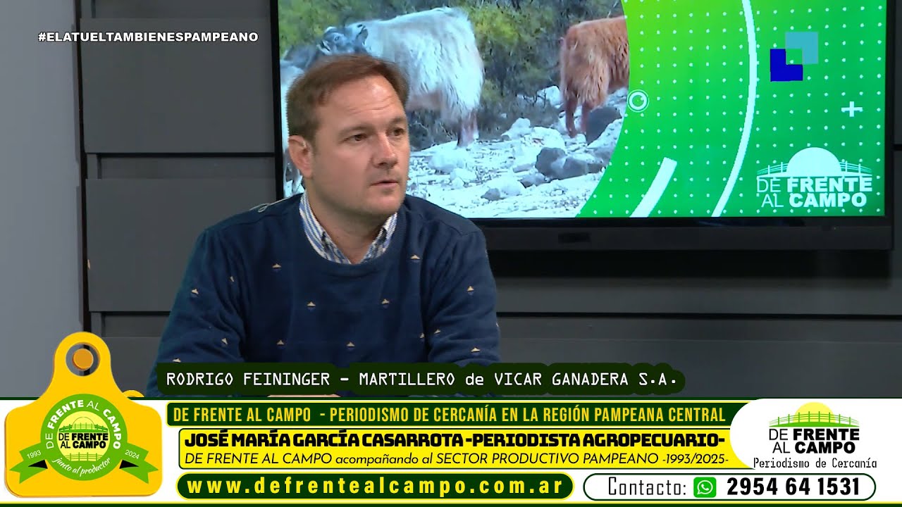 Entrevista: Rodrigo Feininger: la dinámica de los remates de Vicar Ganadera S.A. en La Pampa y el desafío de Palermo