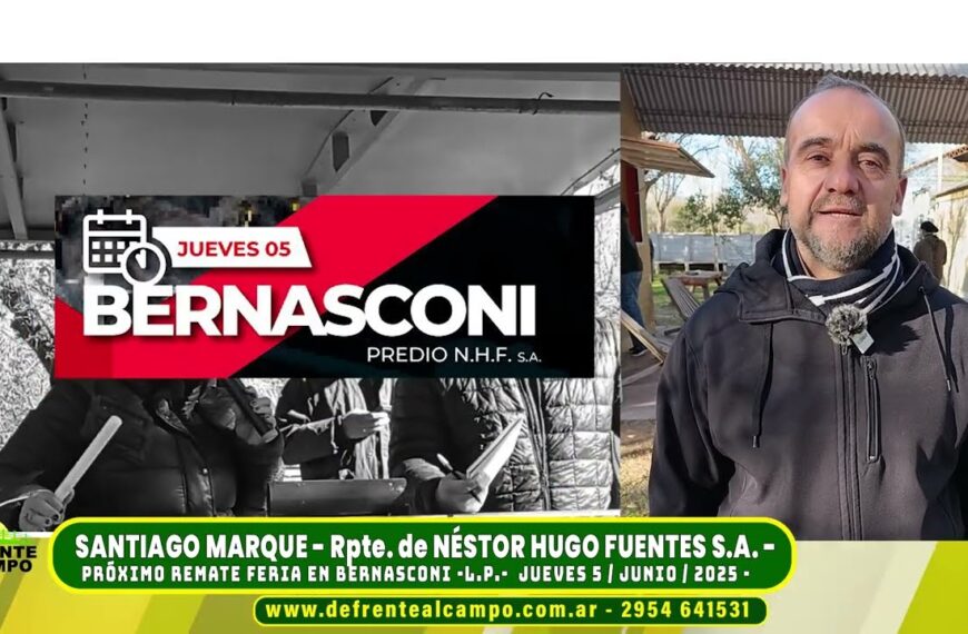 Entrevista: Santiago Marque adelanta detalles del remate de Néstor Hugo Fuentes S.A. en Bernasconi