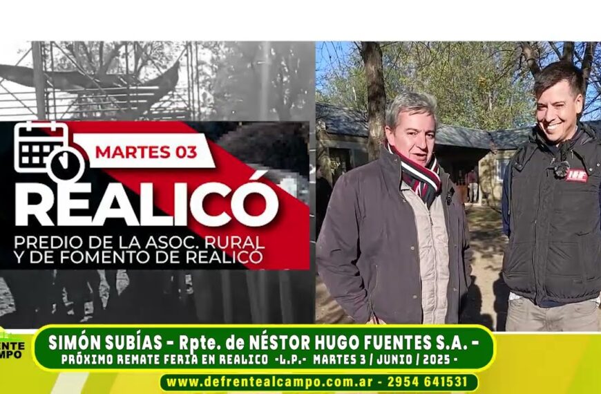Entrevista: Simón Subías sobre el remate de Néstor Hugo Fuentes S.A. en Realicó