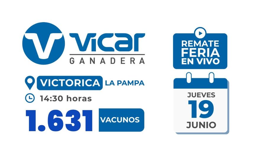 Vicar Ganadera | Victorica, La Pampa | Próximo Remate Feria el jueves 19 de junio de 2025