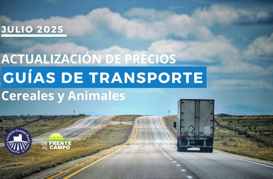 Actualización precios guías agropecuarias La Pampa